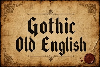 Gothic Old English Fonts for Modern Designs