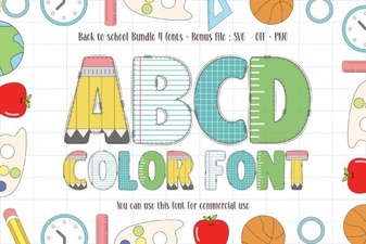 Creative Back to School Fonts for Designers & Teachers
