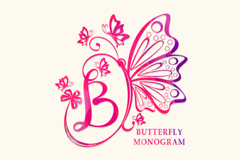 Butterfly Monogram Fonts for Elegant Designs