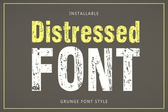 Crafting Visual Style with Distressed Fonts