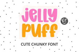 Jelly Puff Fonts for Creative Design Projects
