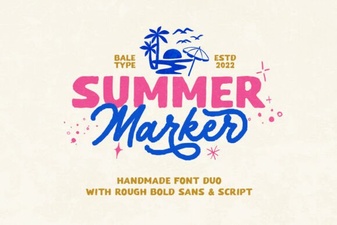 Summer Marker Font for Creative Projects & Designs