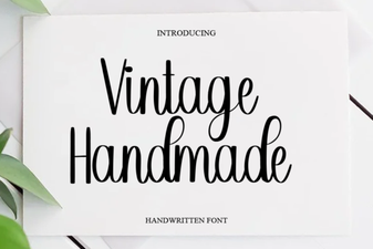 Craft Projects Using Vintage Handmade Fonts